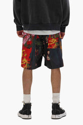 PURPLE BRAND P504 Abstract Swim Shorts at Gravity NYC